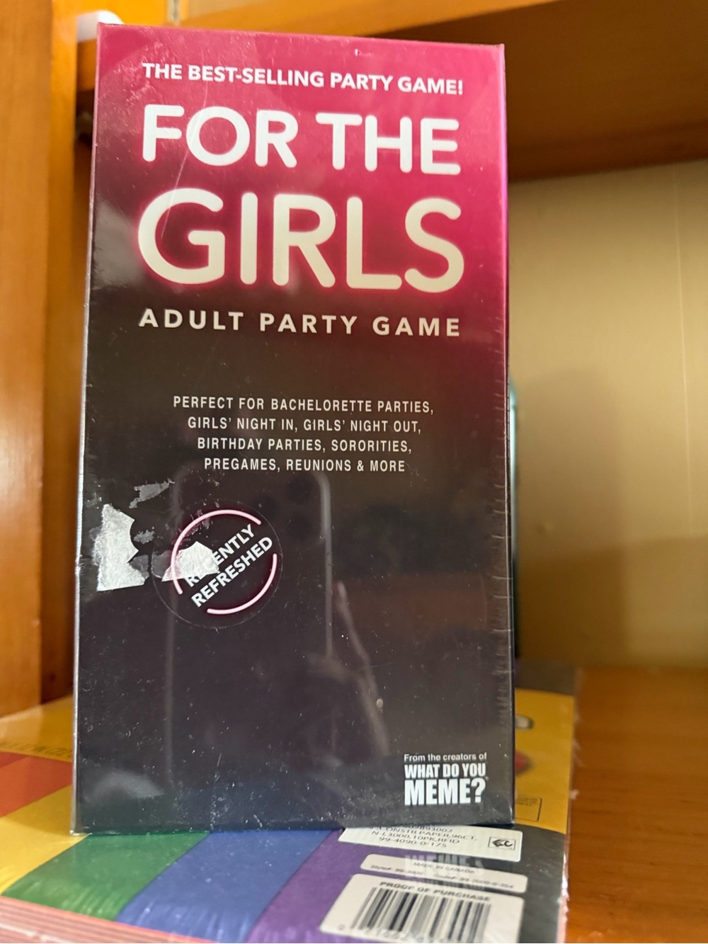 For The Girls Adult Party Game — Pink & Black Party Card Game